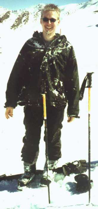 Holger nach dem Skifahren